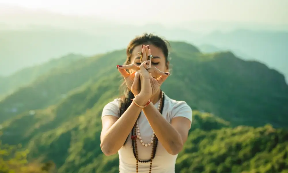 Yoga Teacher Training outdoor session in Rishikesh India